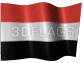 Medium animated Yemeni flag graphic for a white background