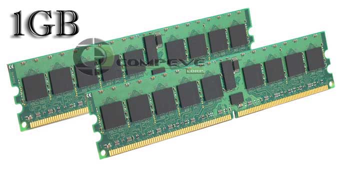 1GB PC2 3200 DDR2 ECC REGISTERED RAM