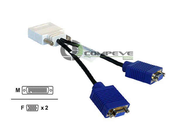 LFH-59 DUAL VGA 1ft Split CABLE for nVidia Dual Quad Video Cards - Click Image to Close