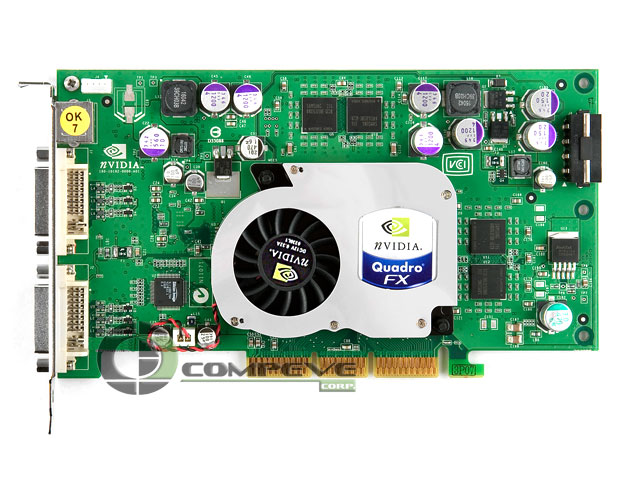 PNY nVidia Quadro FX 1100 FX1100, VCQFX1100, AGP, DVI,Video Card - Click Image to Close