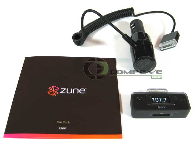 Microsoft Zune Car Pack,Wireless FM Transmitter,Car Charger, MP3 - Click Image to Close