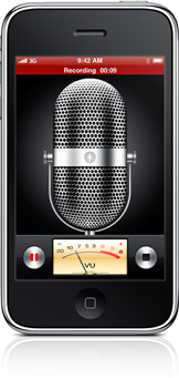 The Voice Memos application.