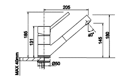Dimensions drawing of BlancoPeak-S