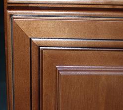 kitchen cabinet door details with glaze
