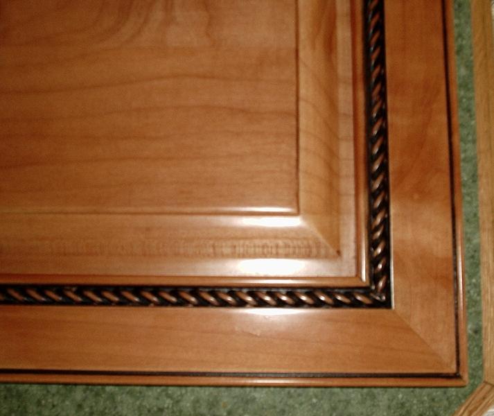 tuscany cherry rta kitchen cabinet door up close