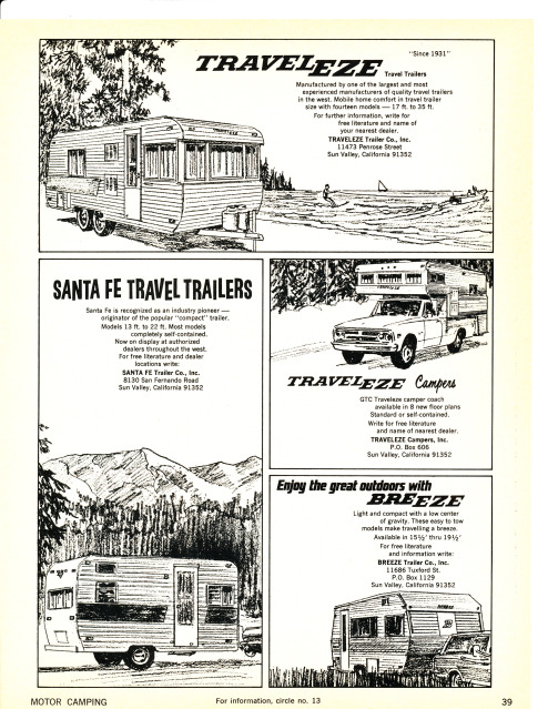 Vintage trailer ad