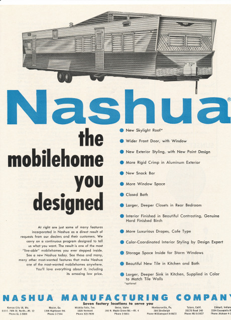 Vintage trailer ad