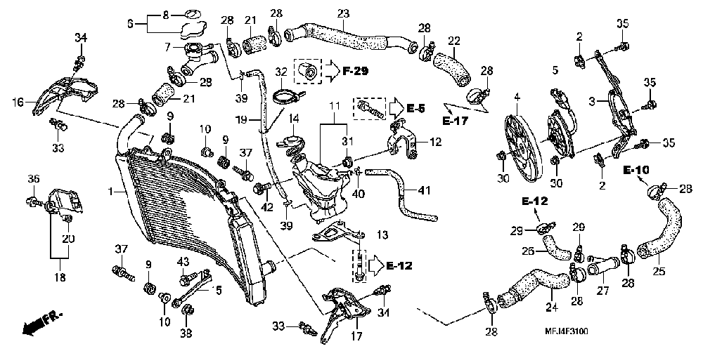 items shown in diagram # 6, 7