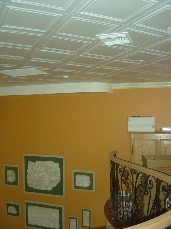 Decoceilings Crown Molding 4 Ceiling Tiles C22w Antique Copper16pcs