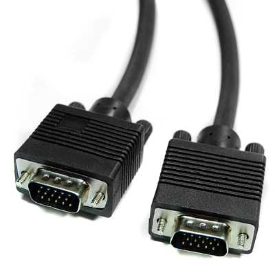 10Ft HD15 SVGA VGA Super Male M/M Monitor Cable