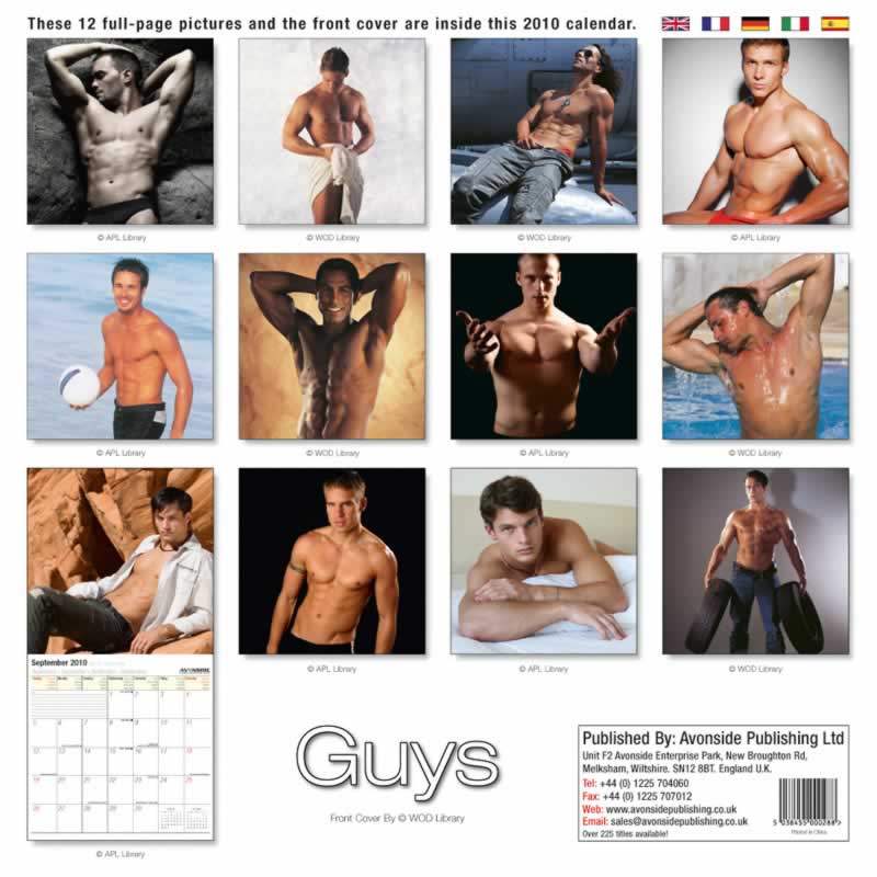 backside of calendar