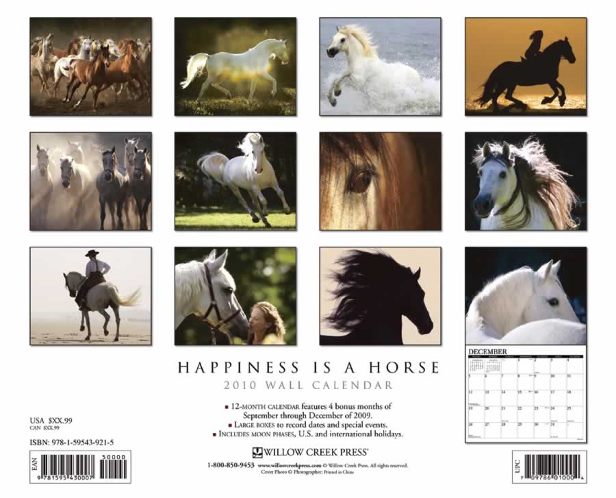 backside of calendar