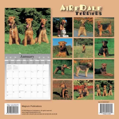 backside of calendar