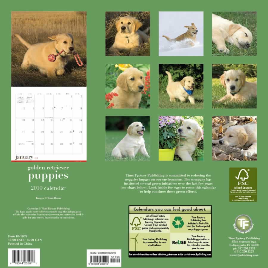 backside of calendar