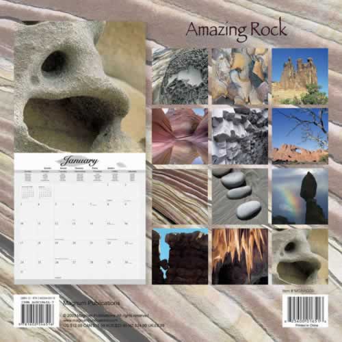 backside of calendar