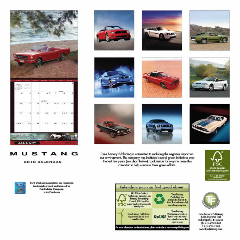 backside of calendar