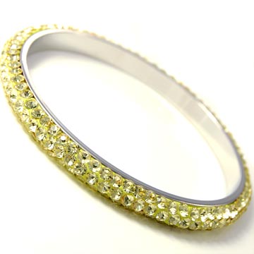 Rhinestone Clay Based Bangle