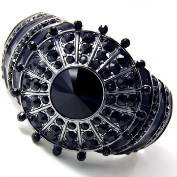 Epoxy Crystal Hinged Bracelet