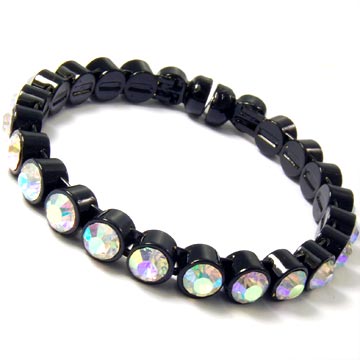 Crystal Bezel Magnetic Bracelet