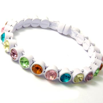 Crystal Bezel Magnetic Bracelet