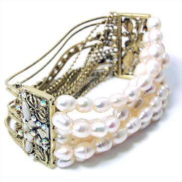 Multi-Layer Freshwater Pearl Bracelet