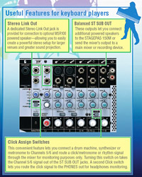 STAGEPAS150M Useful Features for Keyboard Players