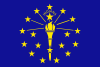 Le drapeau de l'Indiana.