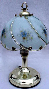 Blue Flower Touch Lamp