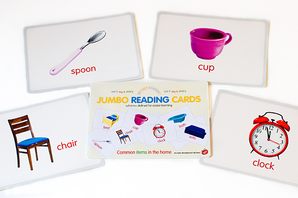 "My First Academy" Jumbo Reading Cards - Common Items in the Home