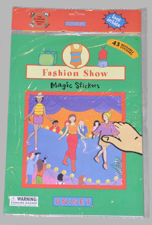 FASHION SHOW Magic Stickers - Pretend Play Travel Toy (Large)