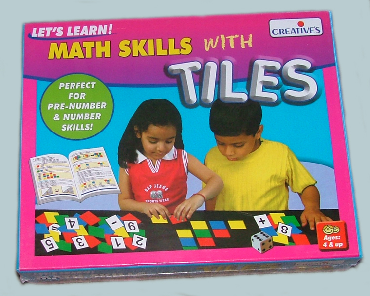 Math Skills with Tiles - Educational Preschool Game for Early Numeracy