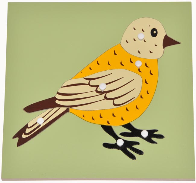 montessori bird wooden puzzle 2