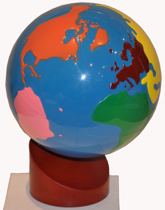MONTESSORI GEOGRAPHY Continents GLOBE of the World