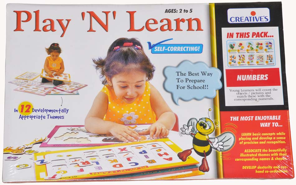 Play 'N' Learn - NUMBERS Self-correcting Early Learning Educational Matching Puzzle