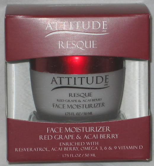 NEW !!!  RESQUE - Attitude Line Red Grape &amp; Acai Berry FACE MOISTURIZER