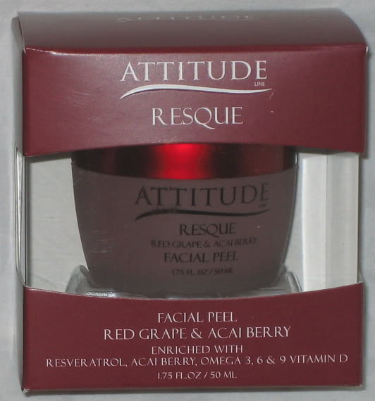 NEW !!!  RESQUE - Attitude Line Red Grape &amp; Acai Berry FACIAL PEEL