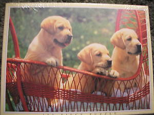 BNIB NEW JR 300 PIECE GOLDEN LABRADOR JIGSAW PUZZLE WOW