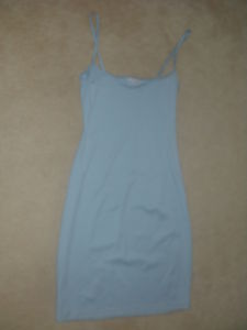 KAREN MILLEN SIZE 12 PALE BLUE SEXY STRAPPY DRESS ;)