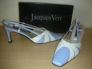 Sz 7.5 eu 41 JACQUES VERT LILAC CREAM QUALITY SHOES £79