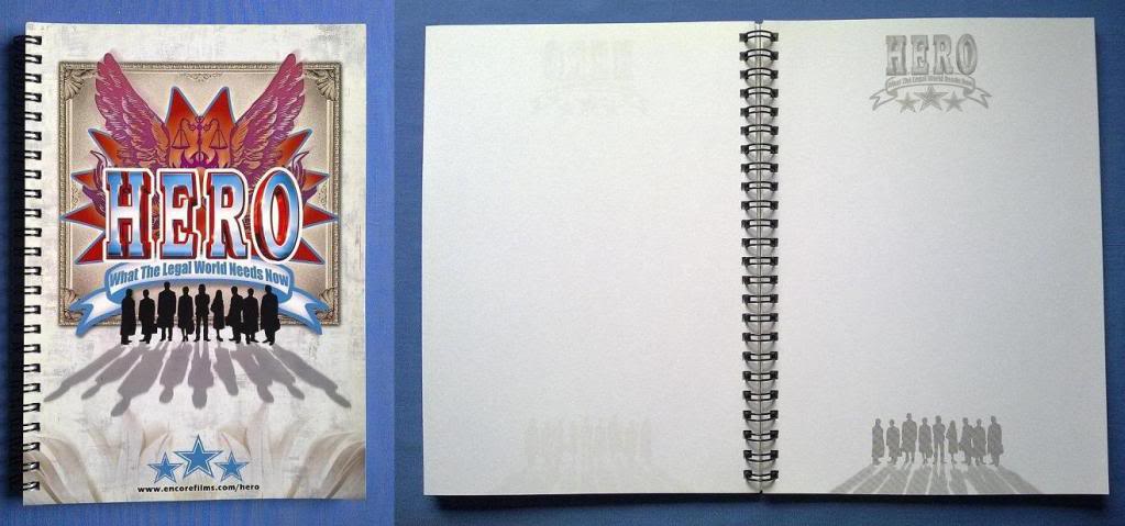 Hero movie notebook