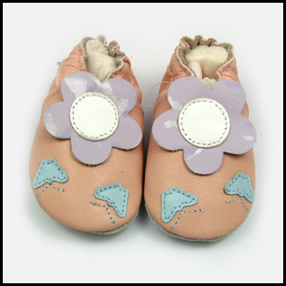 Baby Flower Soft Sole Leather Girls Shoes Infant 12-18m