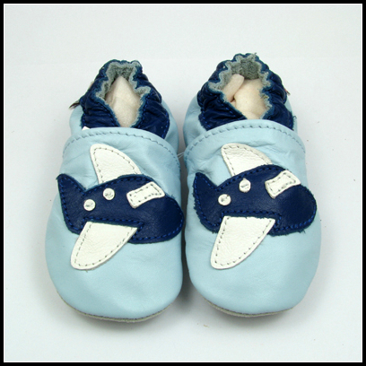 Baby 6-12m infant Leather Soft Sole Girl Shoes Airplane