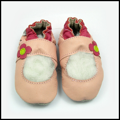 Fashion Sole Leather Toddler Girls Baby Shoes 12-18m