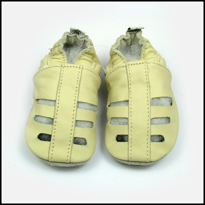 Soft Solo Leather Baby Shoes Sandals Yellow 12-18m S57