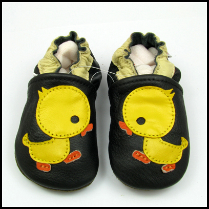 Kids soft sole Leather Toddler Baby shoes Duck 12-18m