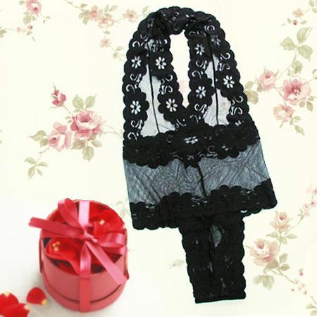 Sexy Lace Lingerie Sheer Underwear Black Teddy 1pc