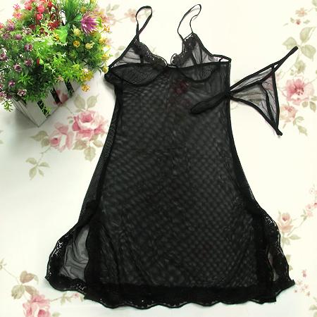 Sexy Lingerie Black Underwear Babydoll New Thong 018 