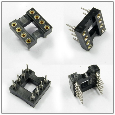 10pcs 8 PIN DIP Circular Hole IC Sockets/IC Outlet