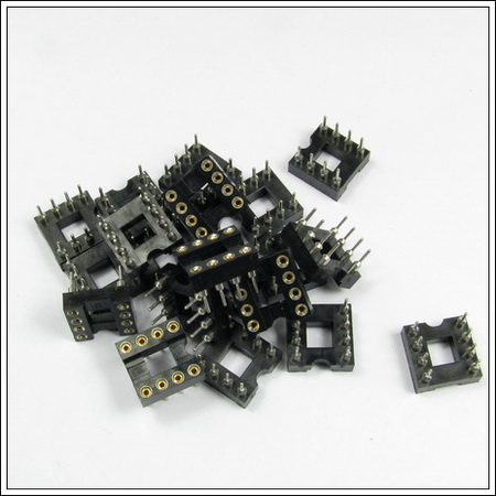 10pcs 8 PIN DIP Circular Hole IC Sockets/IC Outlet