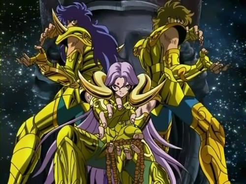 Saint Seiya [Athena Exclamation] figure 3 piece set Gold Saints SUPER RARE!